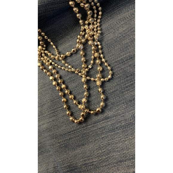 Multi layered silver  necklace - Picture 2 of 7